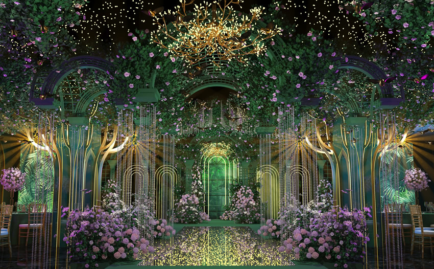 泗洪奇妙森林婚礼堂效果展示