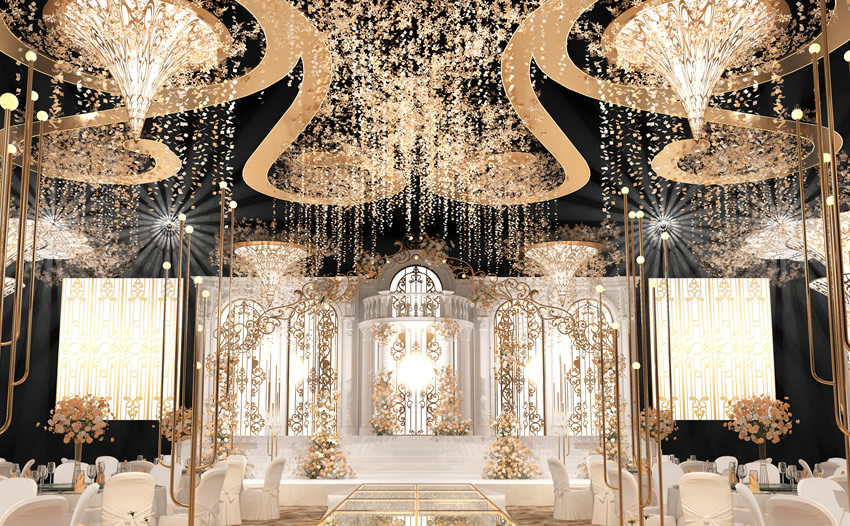 泗洪花木兰喜事汇金色大厅效果展示